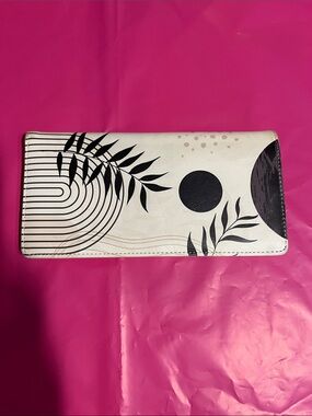 Modern Botanical Long Wallet